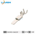 200pcs 8230-4532 4.8 series automotive connector pin terminal with tin-plated contact DJ614B - 4.8 × 0.8C
