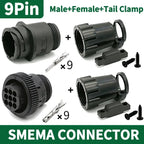 AMP/TE CPC Circular Connector – 4/9/14 Pin, 182919-1 / 206153-1 / 182647-1, Plug with Pins for SMEMA & Automotive Sensor