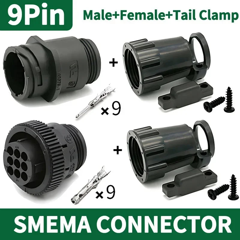 4/9/14 Pin AMP/TE Type CPC Connector, 182919-1 206153-1 182647-1, Circular Plug with Pins for SMEMA & Auto Sensor