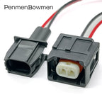 1 Set 2 Pin Auto Diesel Fuel Injector Plug Waterproof Fuel Pump Electronic Connector Cable for 7287-1495-30 90980-12747