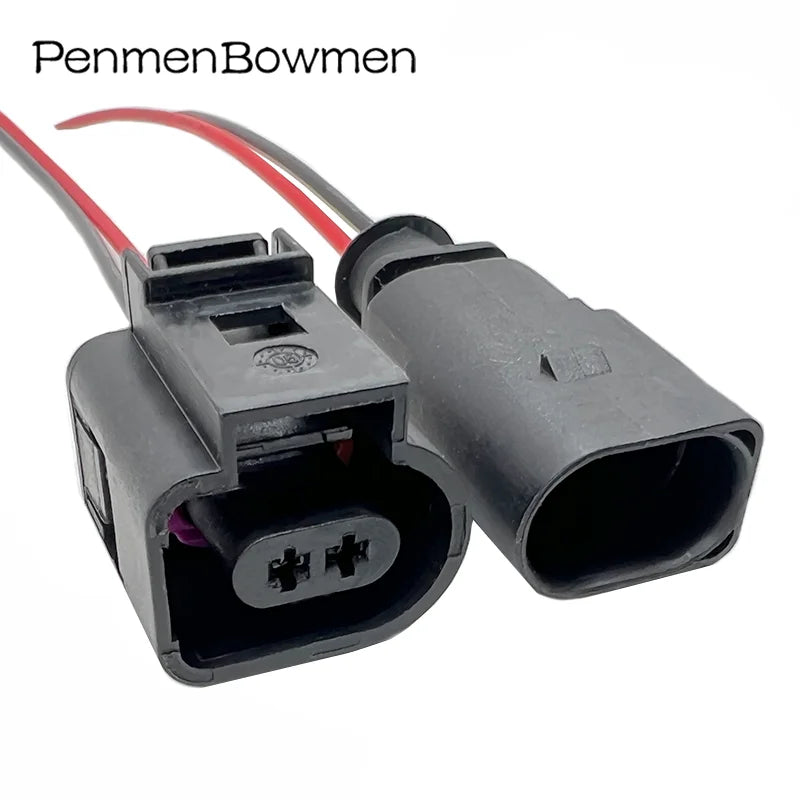 1 Set 2 Pin 1.5mm Auto 1J0973802 Temp Deflation Valve Waterproof Female Male Electrical Connectors Wire Harness Plug 1J0973702