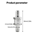 Fuel Non Return Check Valve 6/8/10/12mm Aluminium Alloy Petrol Fuel Line Way Aluminium 1 Way Fuel Line Check Valve