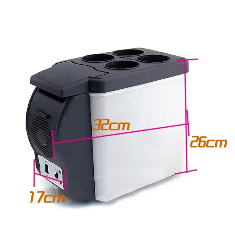 12V 6L Car Freezer Mini Freezer Portable Auto Refrigerator Outdoor Refrigerator Auto Refrigerator Car Heater Cooler Amagi