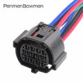 1 Set 14 Pin Auto Headlight Headlamp Electrical Cable Connectors Female Wire Harness Plug MG656862 For Hyundai Kia