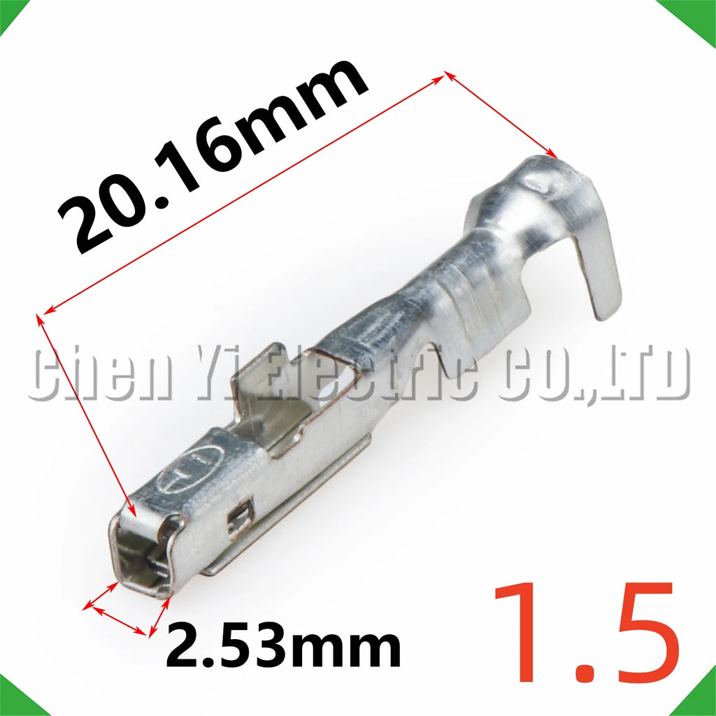 50 Pcs 1.5 mm Male or Female wire Crimp Pins For 7114-4102-02 7116-4103-02 82998-12670 ...