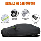 Universal For Audi A3 A4 A5 A6 A7 B7 B8 C5 Q2 Q3 Q5 7 Body Full Covers Black/Silver Outdoor Sun Snow Rain Protection Cover Amagi