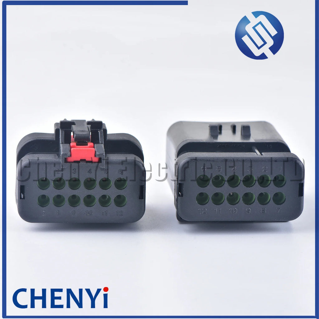 12 Pin male female Auto Waterproof Connector Camshaft Sensor Plug Engine Injector 776438-1 776437-1 For Carter Excavator