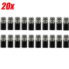 50-1Pcs 2 Pin Way Plug Wire Cable Snap Connectors Waterproof Electric Wire Double-Wire Plug-In Connector with Locking Buckle