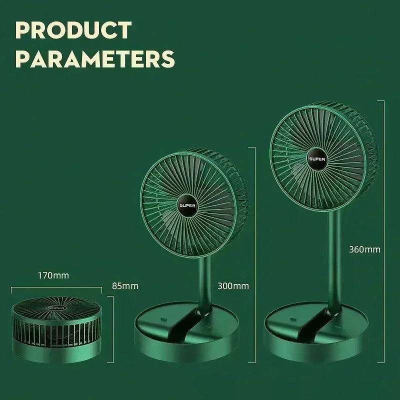 Desktop Fan Charging Model, Long Endurance USB Foldable Mini Retractable Fan, Dormitory Portable Desktop Electric Fan Amagi