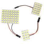 T10 5050 3030 LED Interior Panel Car White Light Reading Lamp Universal Car Trunk Roof Dome Bulb 48 24 12 SMD Lights 12V