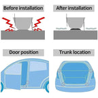 Customized 10 Pieces Car Silicone Shock Pad Shock Absorption Buffer Gasket Sound Insulation Pad Mount Protective Door Mute Anti