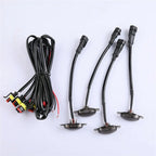 4Pcs Front Grille LED Light For Jeep 2003 To 2021 Front Grille LED Light Raptor Style Grill Car Accessories