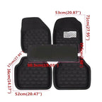 5pcs Premium Easy Clean Waterproof Auto Foot Pad Universal Waterproof PU Leather Durable Car Floor Mats Car Interior Amagi