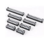 15A/25A/45A 600V Dual Row Barrier Terminal Block TB Series (3-12 Positions) Screw Connector for Electrical Panels TB1503 TB2512