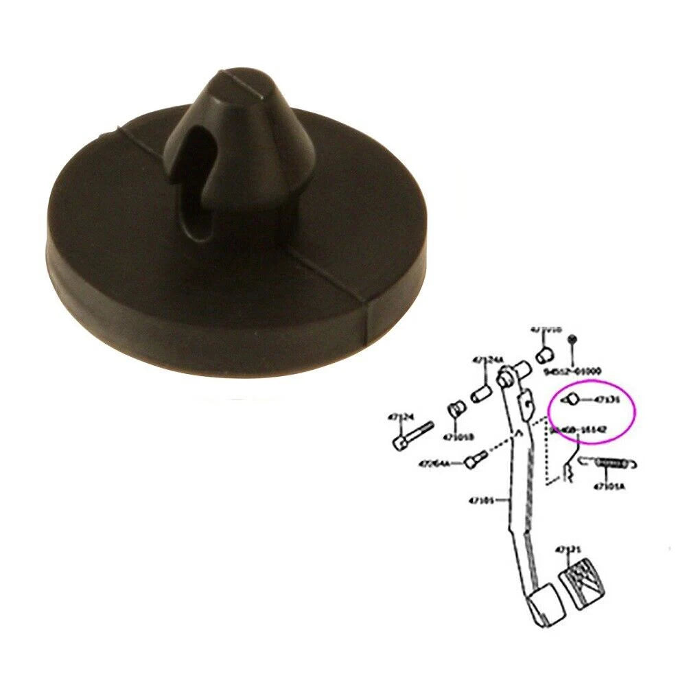 12Pcs Brake Switch Stopper Brake Pedal Pad Lights Switch Limiter 90541-06036 Clutch Limiter Rubber Automotive Parts
