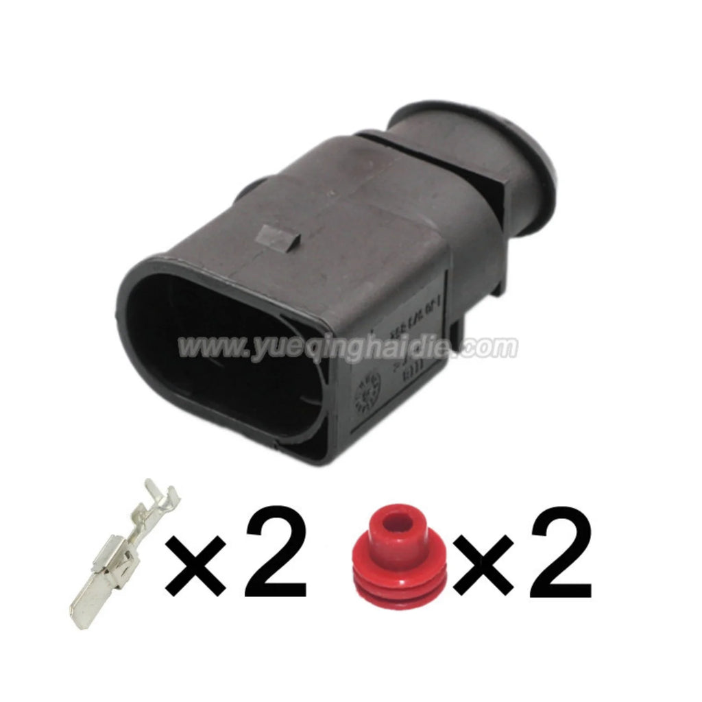 2 PIN Automotive Waterproof Fuel Injection 6.3mm Male Female Connector For VW Toyota Honda Hyundai Elantra 1J0973852 1J0973752