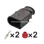 2 PIN Automotive Waterproof Fuel Injection 6.3mm Male Female Connector For VW Toyota Honda Hyundai Elantra 1J0973852 1J0973752
