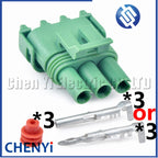 3 Pin green Automotive waterproof connector map Sensor Wire harness plug 12020403 with male or female Pins For GM