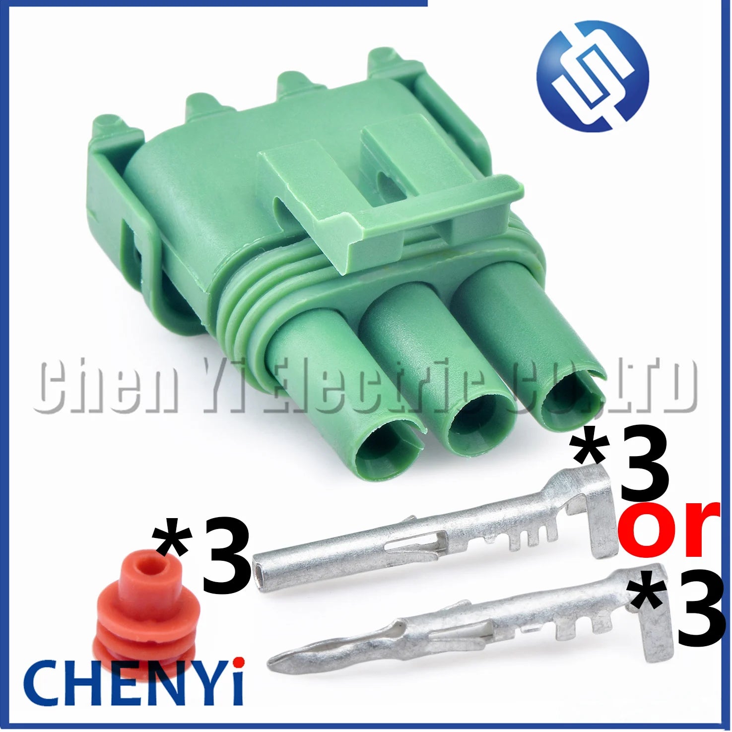 3 Pin green Automotive waterproof connector map Sensor Wire harness plug 12020403 with male or female Pins For GM