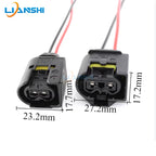 Suitable for AMK, Audi, BMW F02, Mercedes-Benz shock-absorbing air pump power plug with 15CM 1.5-square wire
