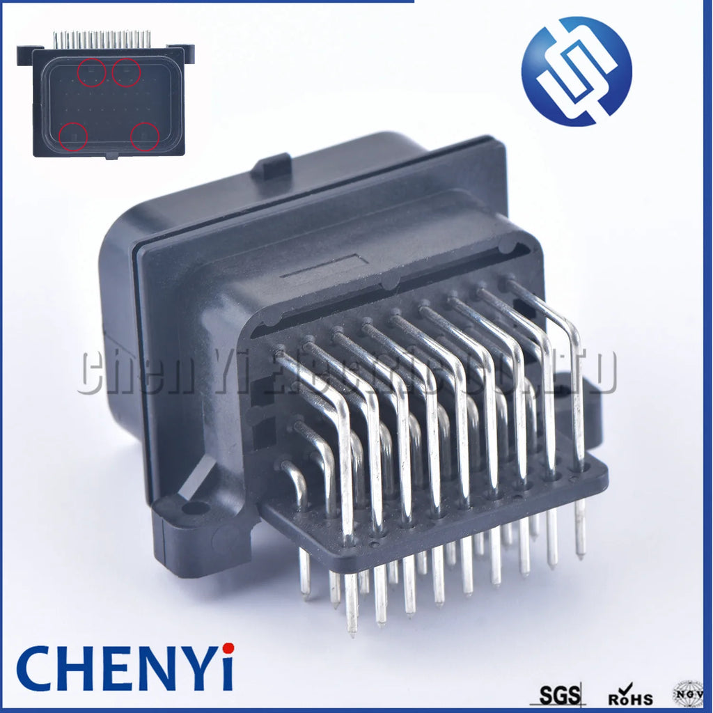 34 Pin 3-1437290-9 1.0mm Series ECU Auto Connector Electrical PCB Computer ECU Connector 64327288-2 4-1437290-1