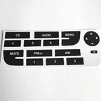 Car Front Radio Button Repair CD Decals Stickers Replacement For Fiat Grand Punto Car Radio Audio Button Repair Decals Stickers