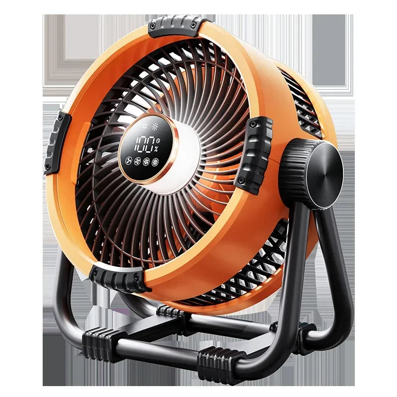 Portable Camping Fan with LED Lantern Outdoor Tent Fan 20000mAh Rechargeable Battery Powered Fan for Camping Motorcycle Amagi