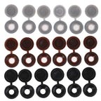 50Pcs Car Hinged Cover Cap Number Plate Fitting Fixing Self Tapping Screw For License Plate Screw Caps Screws Plugs