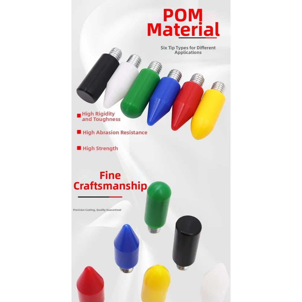 6pcs Car Dent Repair Seamless Repair Tools Multicolor M8 Scratch-free Repair Leveling Replacement Pen Head Flat Nylon Tip
