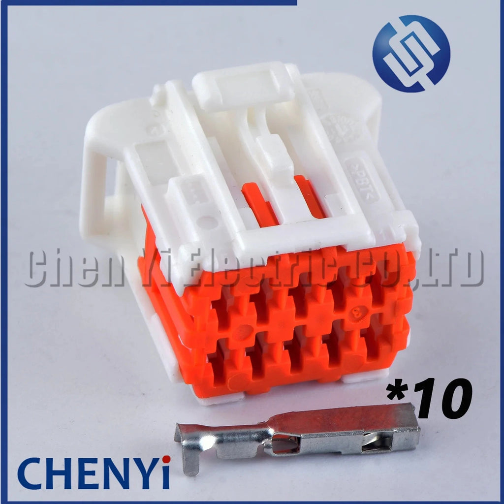 1 Set white 10 Pin/Way male female Automobile connector Auto Electrical Wire Plug 98823-1010 98816-1010 for Peugeot Citroen