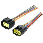 For excavator Volvo display 12-hole wiring harness plug 174657-2 Male/female connector 174655-2