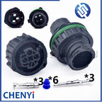 3 Pin female or male Automotive waterproof Circular connector Truck heavy machinery Plug 1-967325-2 1-967402-2 With  pin