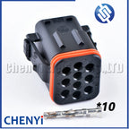 10 Pin Male or Female Waterproof Automobile Connector Electronic Plug 132010-001 132010-000 With Pins