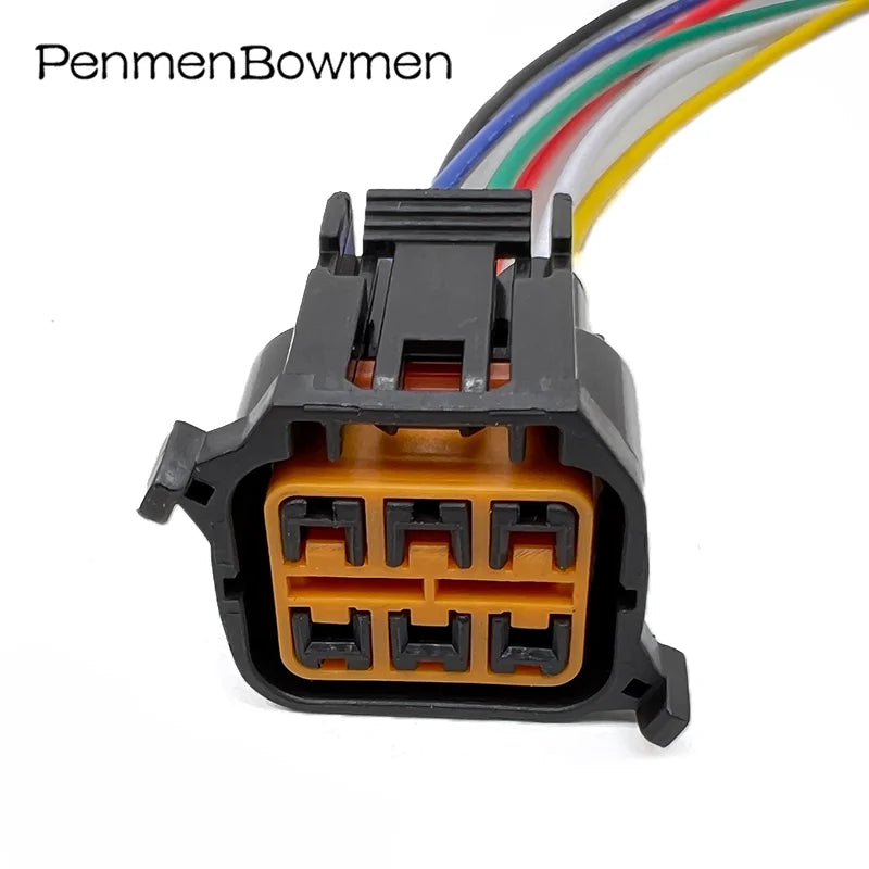 1 Set 6 Pin Car Headlight Electrical Cable Connectors Waterproof Female Wire Harness Plug for Hyundai KIA HP066-06021