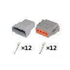 DTM06-12SA/DTM04-12PA is suitable for automotive wiring harness plugs with ends DJ71210Y-1-11/21