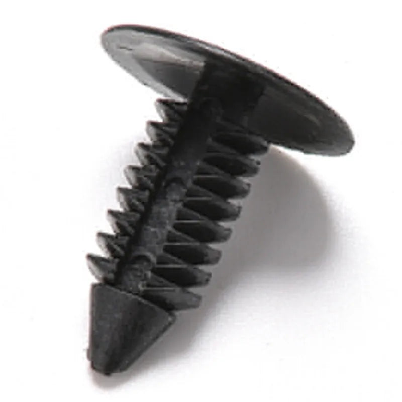 Hot sale 100pcs Car Vehical Plastic Rivet Clip Fastener Balck Color 6mm Dia Door Trim Panel Black  For Car Vehical