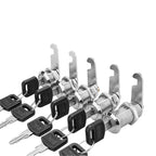 Cabinet Cam Lock Set, 5 Pack Two-Sided Keyed Alike 16MM-30MM Cylinder Cam Locks Secure Mailbox File Drawer Compartment Lock