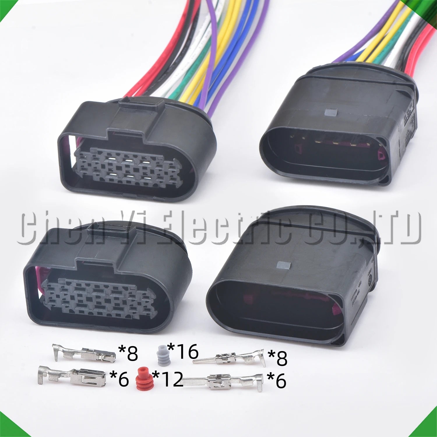 14-pin auto connector automotive connectors xenon front right headlights harness led