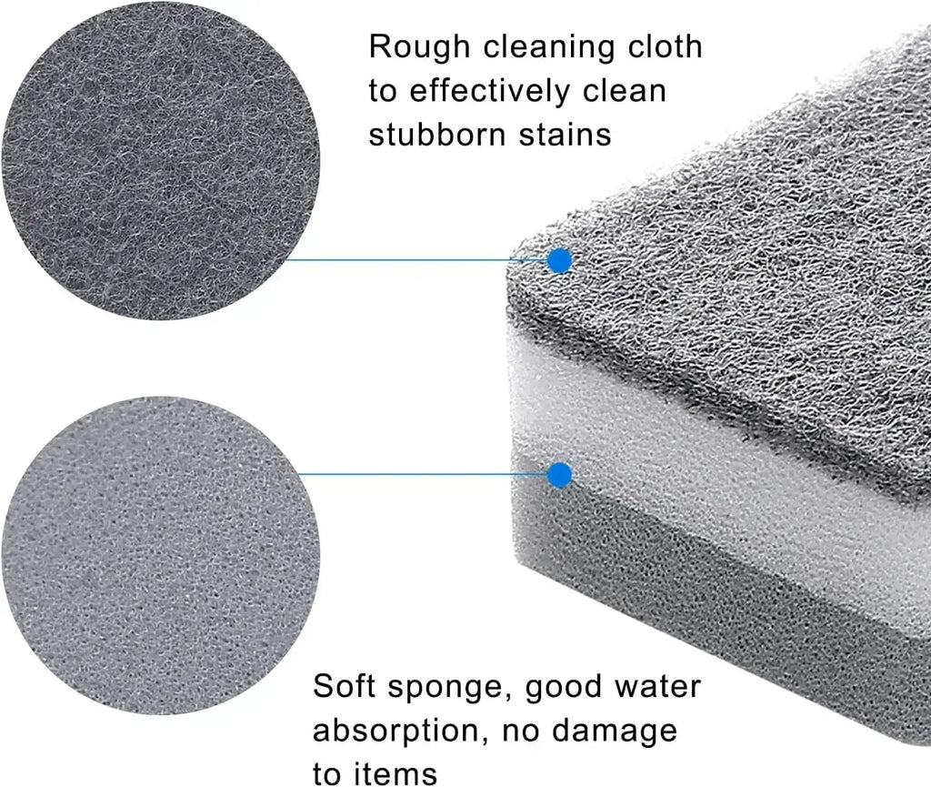 5-50PCS Double-sided Cleaning Sponges Magic Super Absorbent Pan Pot Dishwashing Scouring Pad Wipe Household Kitchen Clean Amagi