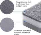 5-50PCS Double-sided Cleaning Sponges Magic Super Absorbent Pan Pot Dishwashing Scouring Pad Wipe Household Kitchen Clean Amagi