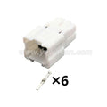 6-Pin Connector Unsealed 2.2mm Male Female Connector Automobile Wire Harness Cable Plug for Nissan sylphy 6098-6947 6098-6970