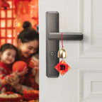 Car New Year Wind Chime Pendant New Auto Interior Bell Ornament Festive Blessings Text Car Mounted Chinese Style Decoration