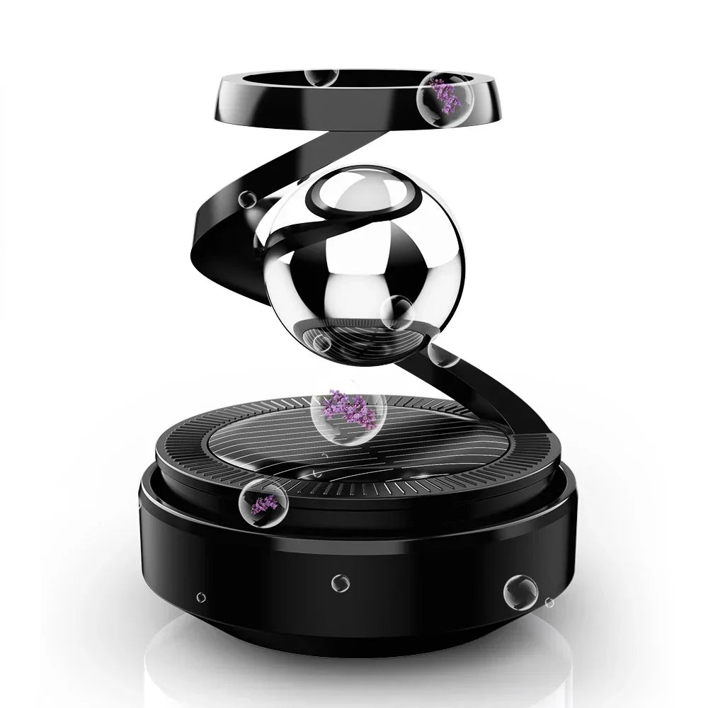 Solar-Powered Rotating Car Aromatherapy Diffuser Innovative Scent Dispenser with Long-Lasting Fragrances Enhances Dashboard