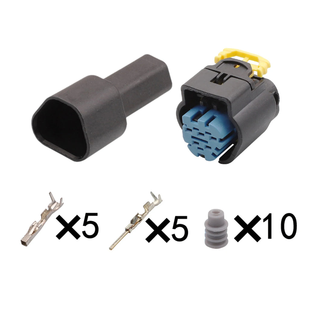 5 Pin Connector Waterproof 1.2mm Male Female Connector Automobile Wire Harness Sensor Cable Plug for GM Buick 1928405159