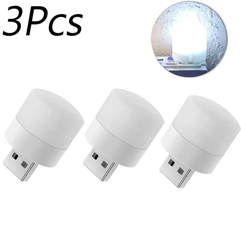 USB Night Light Portable LED Plug Lamp 1- 20pcs Warm White Eye Protection Reading LIght Lamp 5V 1W USB Plug Night Lights