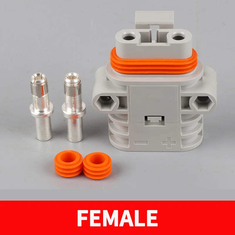 5/20/100 Sets  50A Parking Air Conditioning Connector Power Waterproof Plug 12V/24V High-power Car Lithium Battery Plug