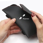 Car PU Leather Glasses Clip, Multi-Functional Sun Visor Holder, Sunglasses Box Storage Bag Clip, Car Interior Accessories Amagi