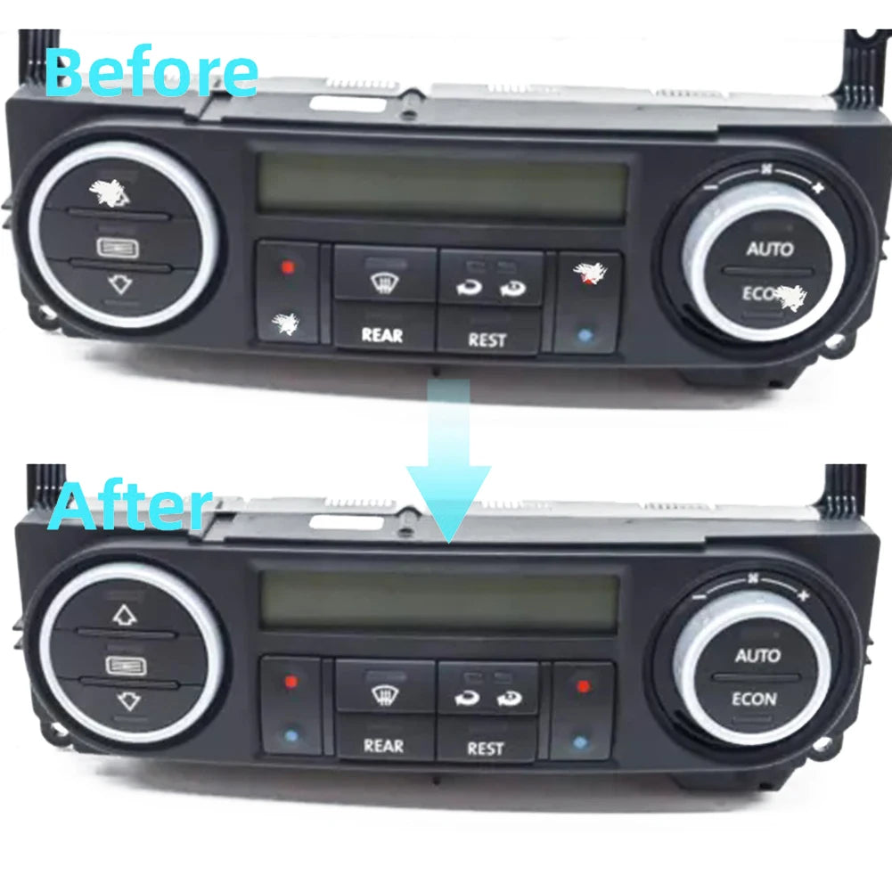 Car Air Condition Control Switch Button Repair Stickers For T5 For T6 Clima Stickers Decals For Repair Worn Button Knob Switch