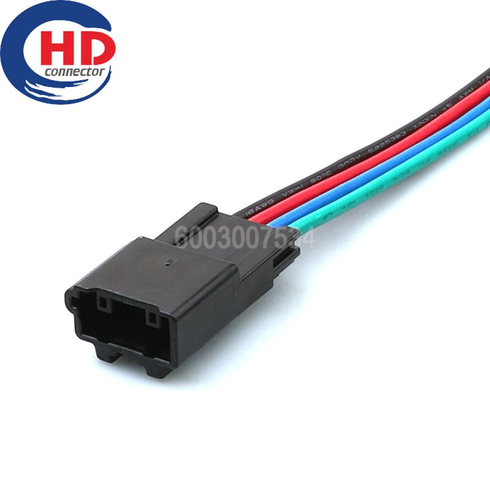 4pin Unsealed Motorcycle Electrical Harnesses Wiring Harness connector housing plug Male connector 6098-5671