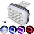 12 Led Strobe Motorcycle Headlight LED Switch Auxiliary Working Fog Lights Bulb Projector Headlight Motorbike Running Lamp Amagi